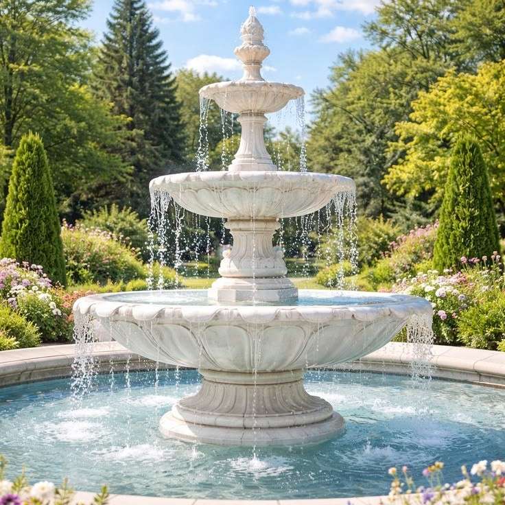 Marble Fountain Design for Home Garden